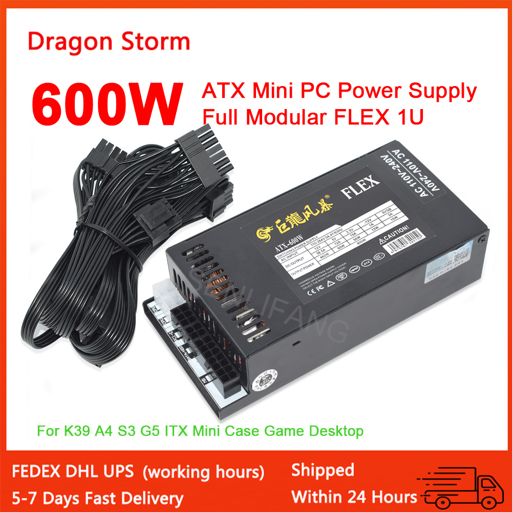Flex Atx Power Supply 600W 1U - Voll modulares 1u Mini Flex ATX